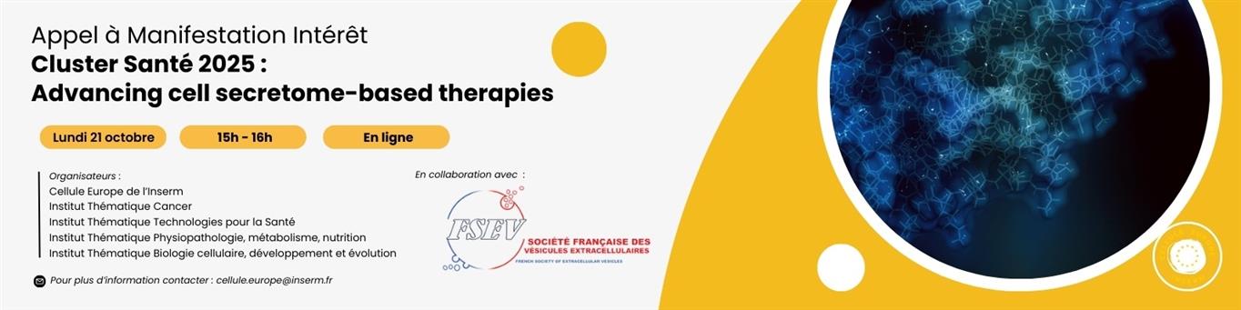 Affiche Appel à manifestation d'Intérêt Cluster Santé 2025