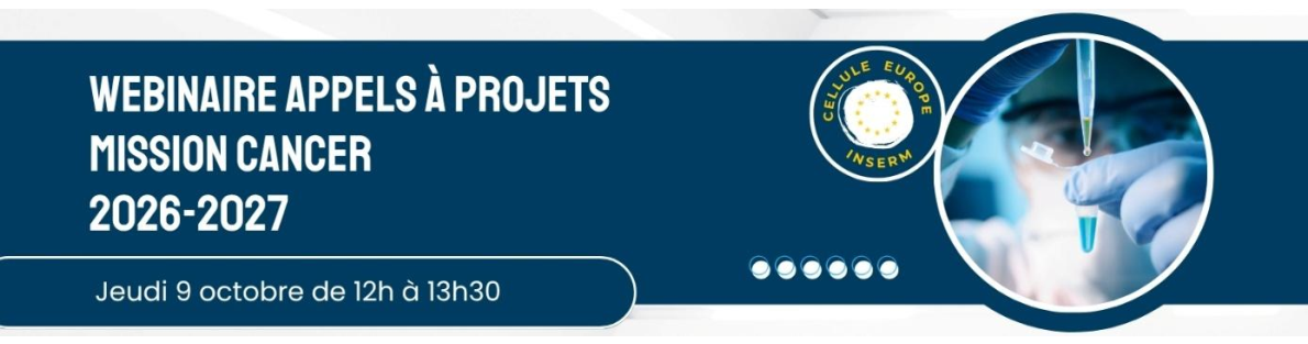 Agenda Webinaires Horizon Europe - Septembre 2025 - Mission Cancer